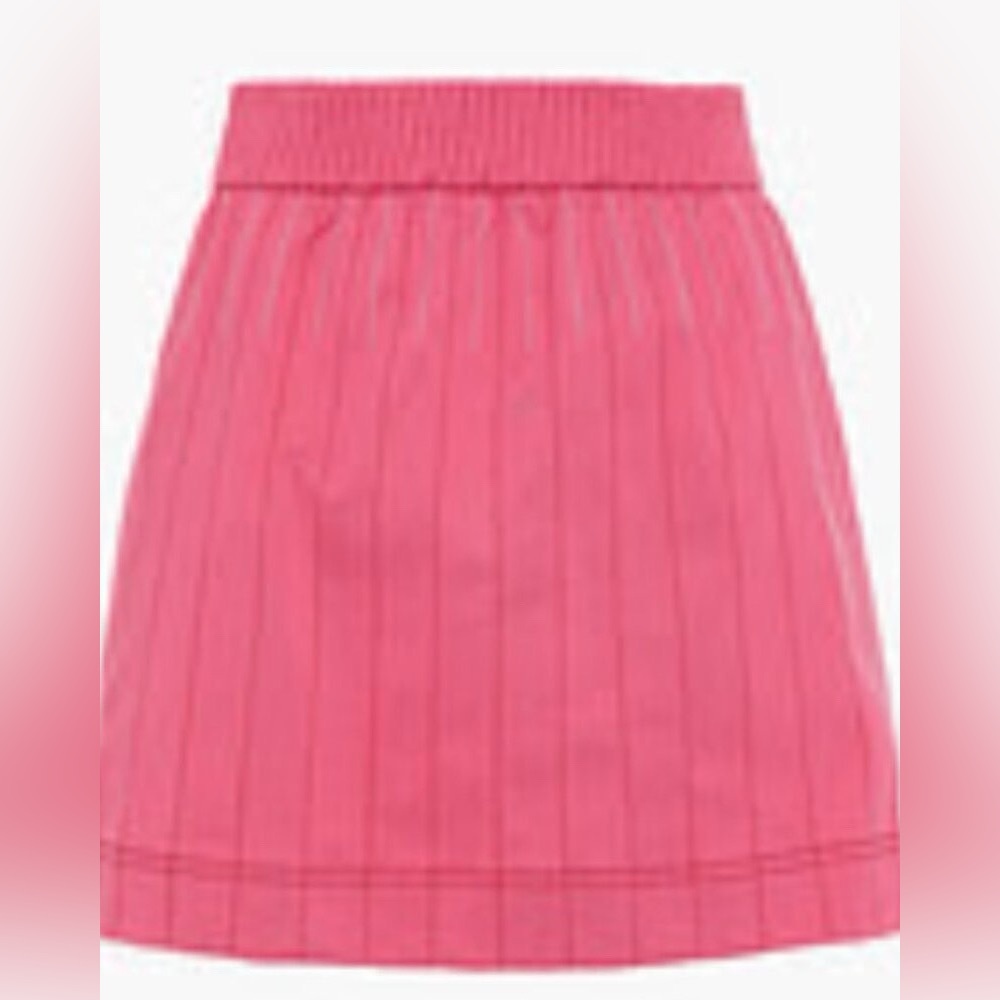 Valentino Garavani Pink Striped Mini Skirt
